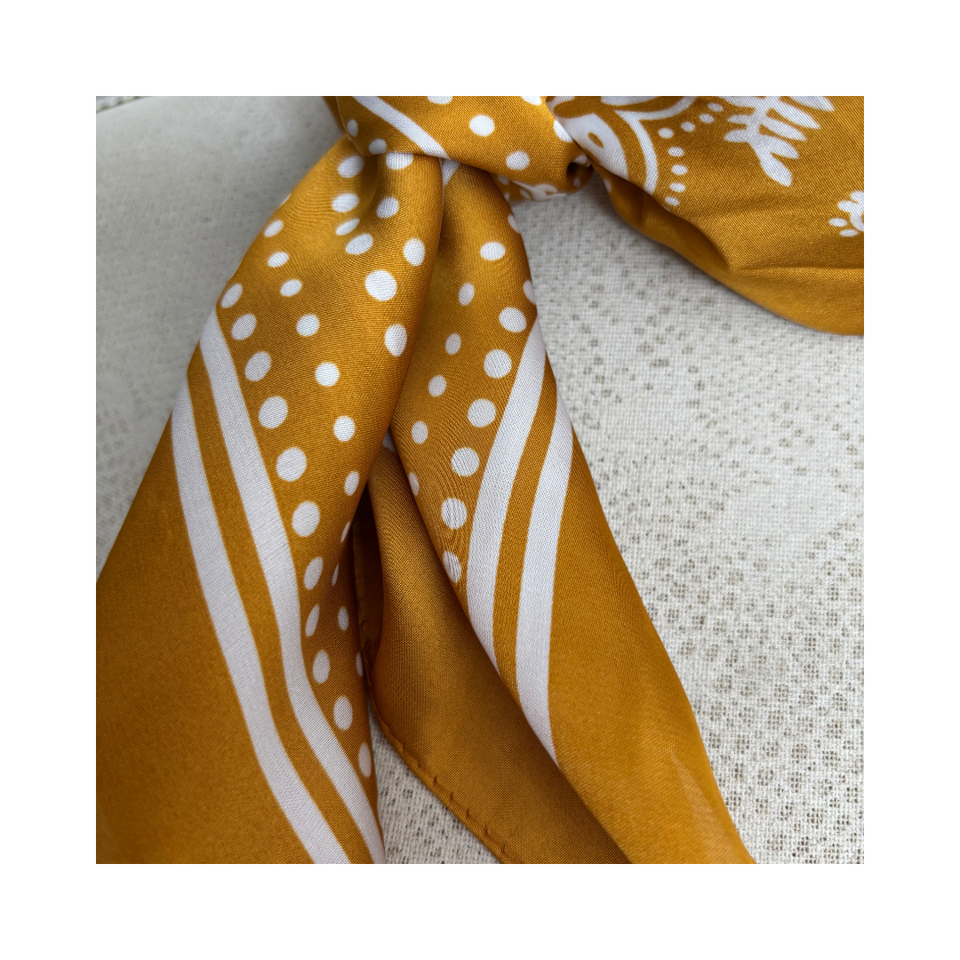 Golden Yellow Multi Use Neck Scarf
