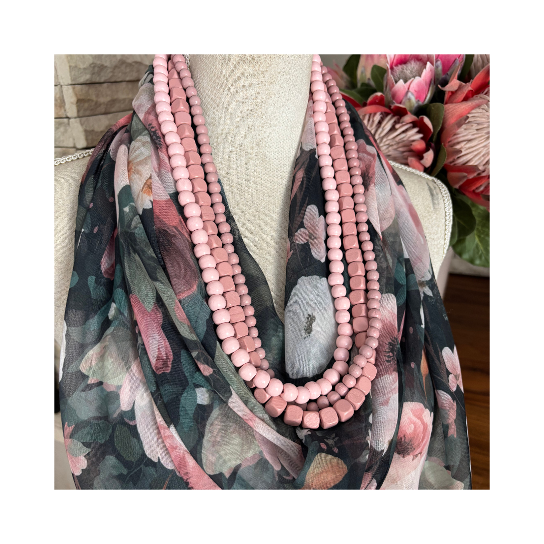 Peony Print Lightweight Scarf