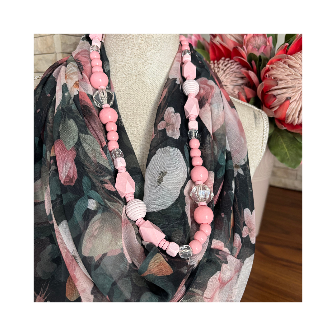 Peony Print Lightweight Scarf