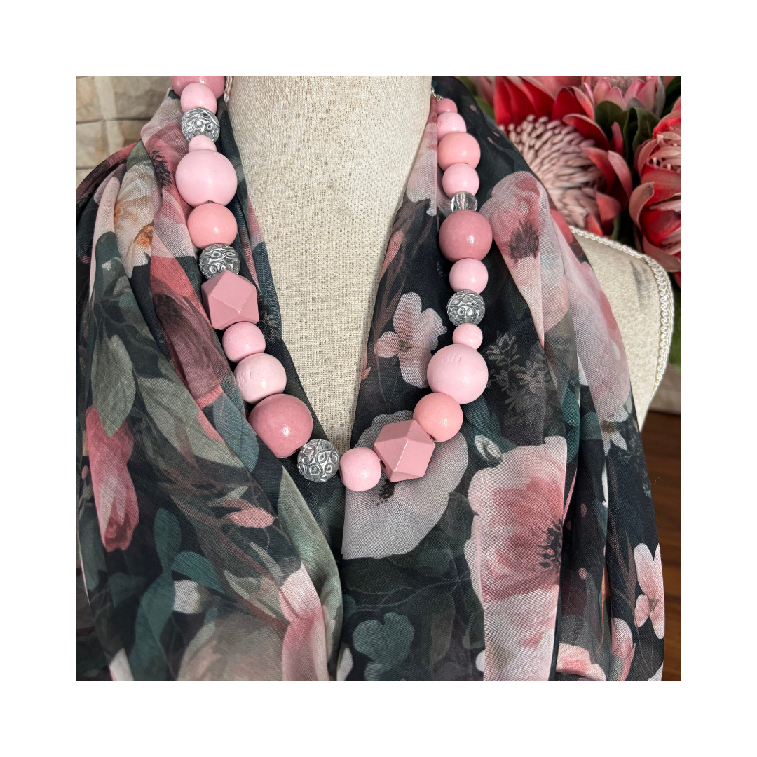 Peony Print Lightweight Scarf