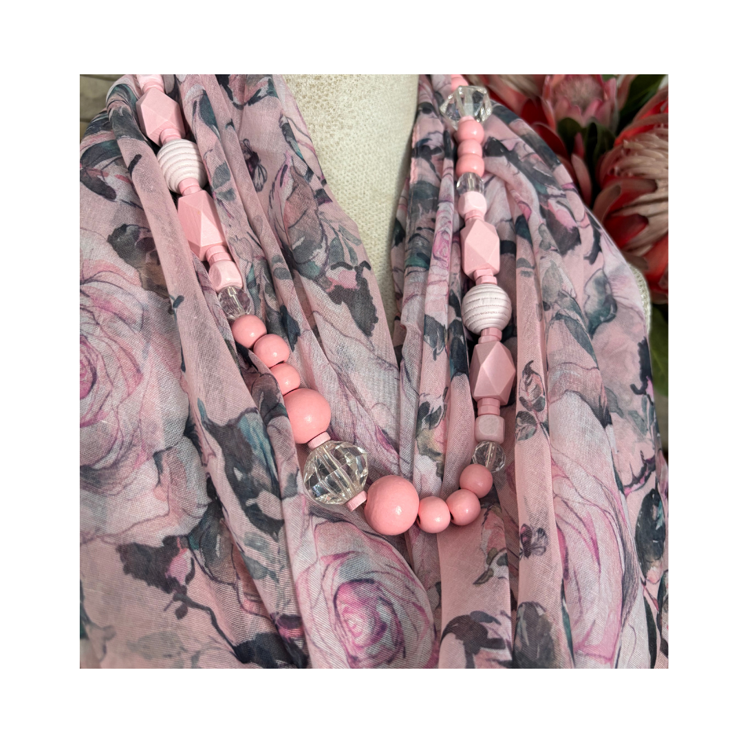 Peach Rose Lightweight Scarf