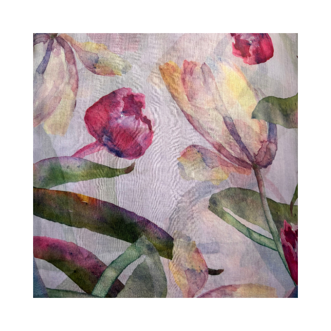 Lilac Tulip Lightweight Scarf