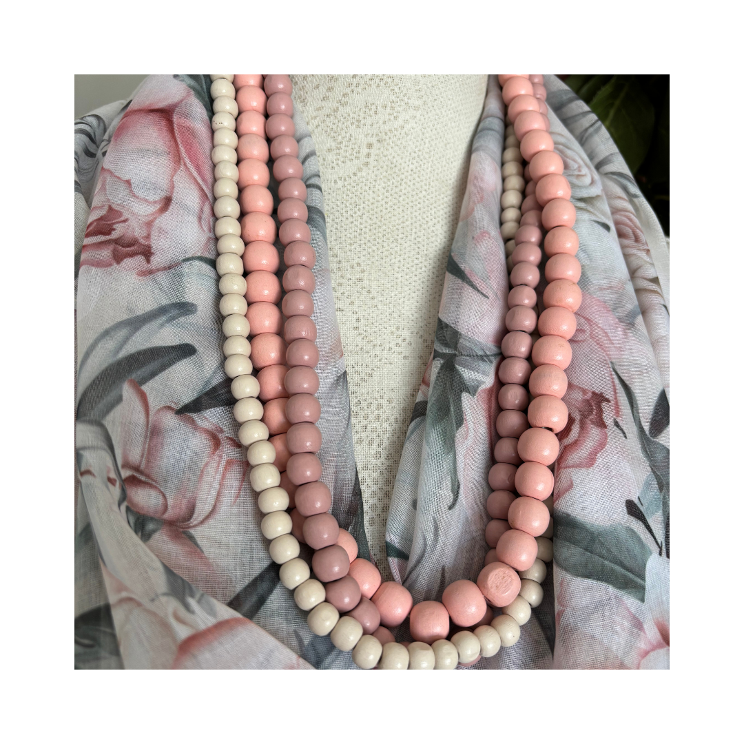 Soft Peach Rose Scarf