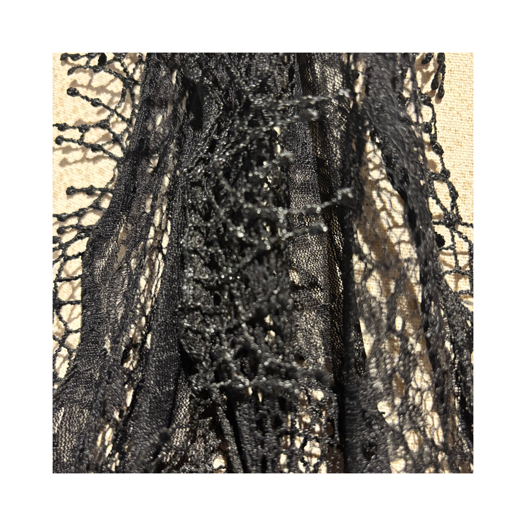 Black Lace Scarf