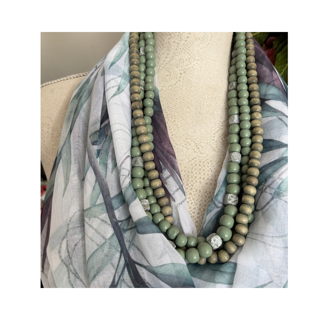 Soft Plum Protea Scarf