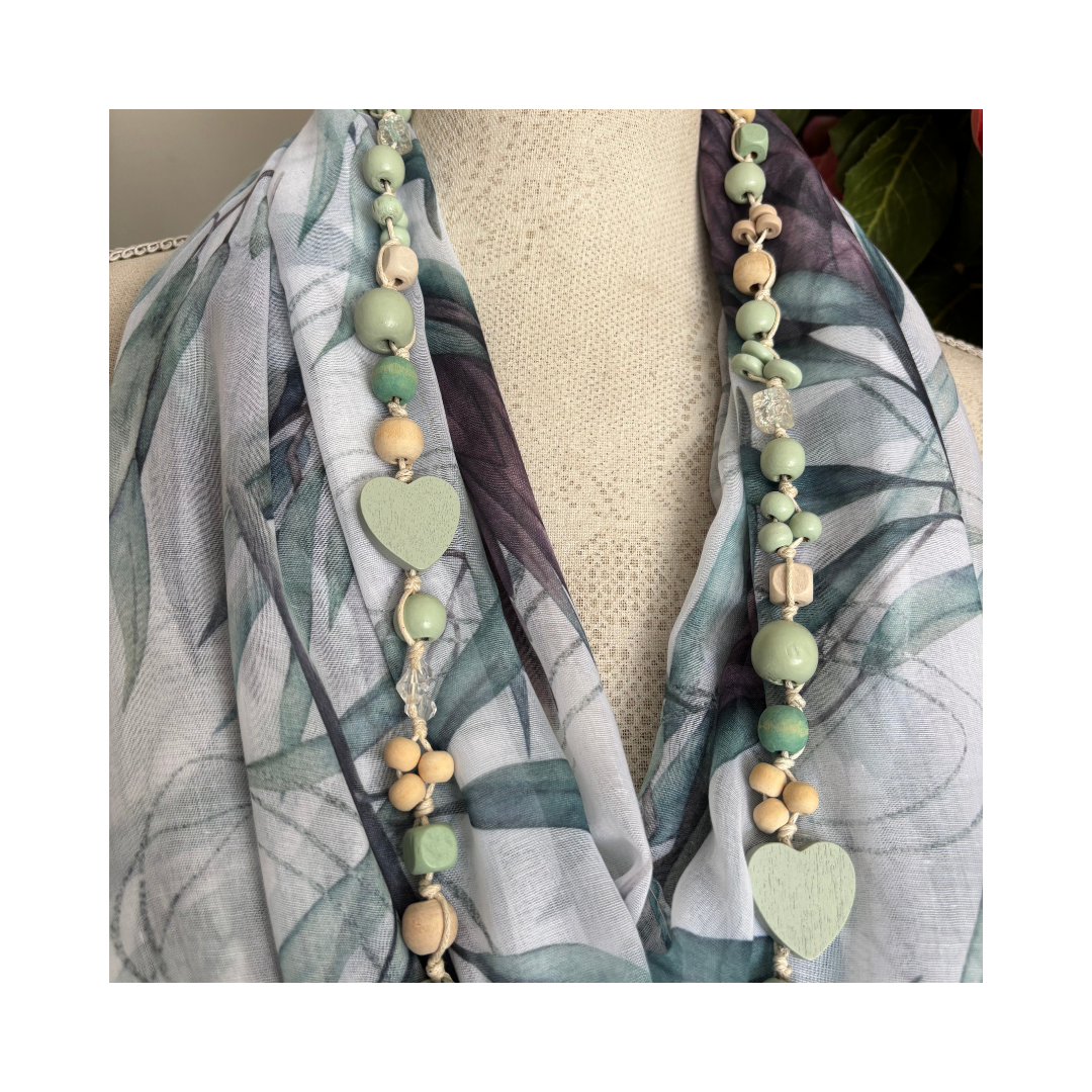 Soft Plum Protea Scarf