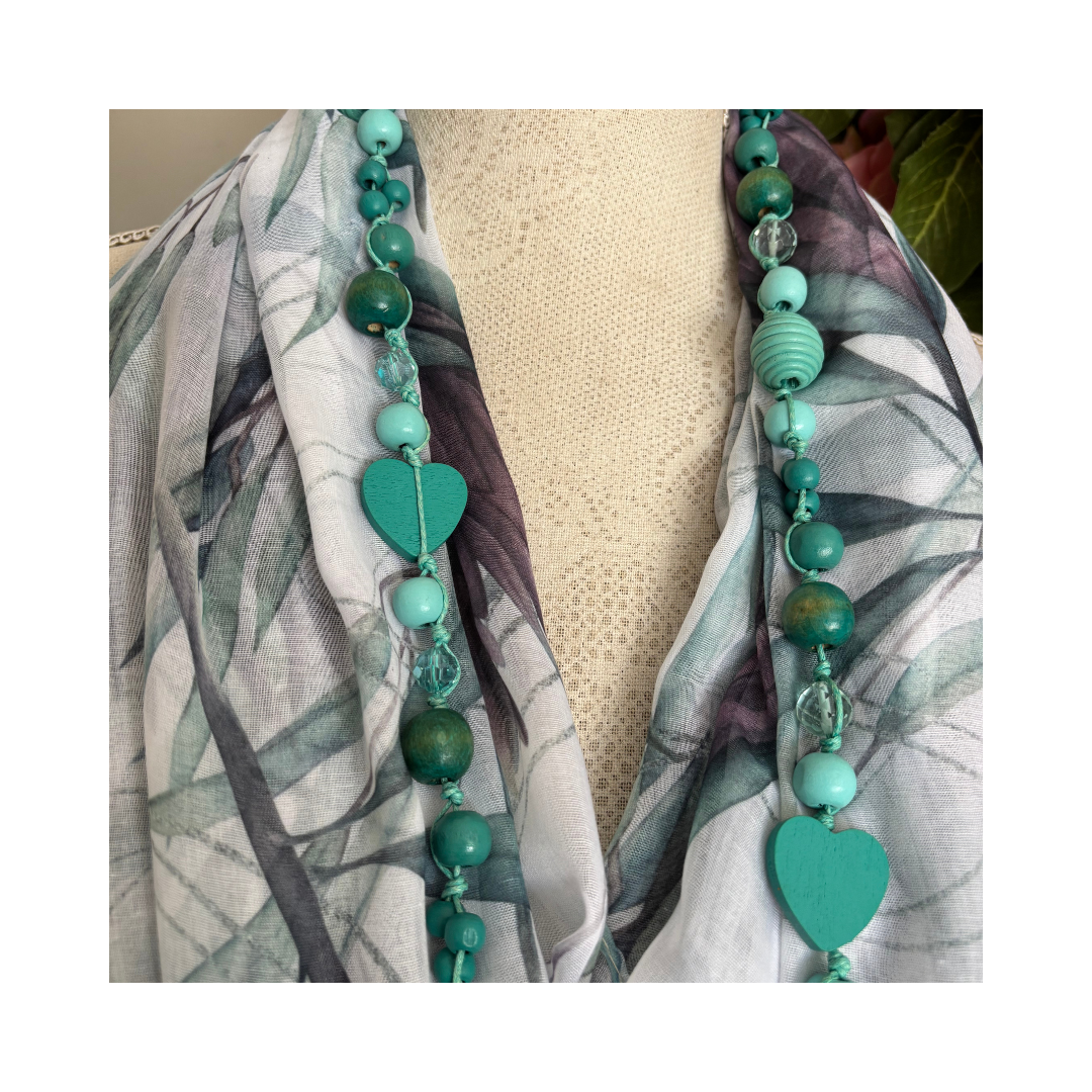 Soft Plum Protea Scarf