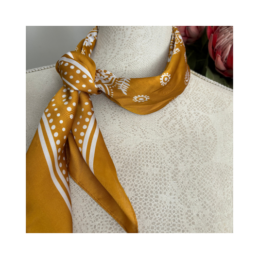 Golden Yellow Multi Use Neck Scarf
