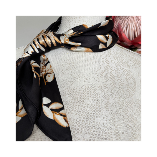 Black and Gold Multi Use Neck Scarf