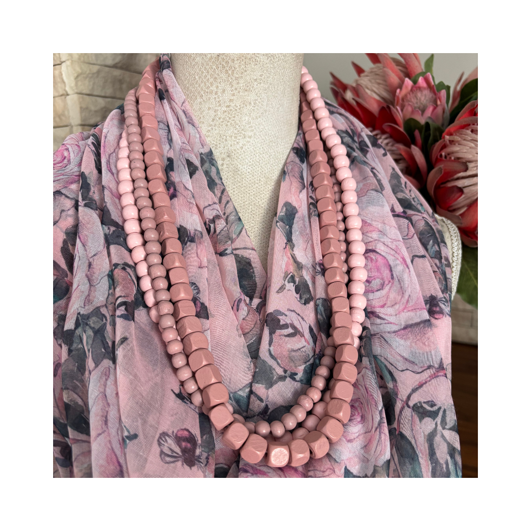 Peach Rose Lightweight Scarf