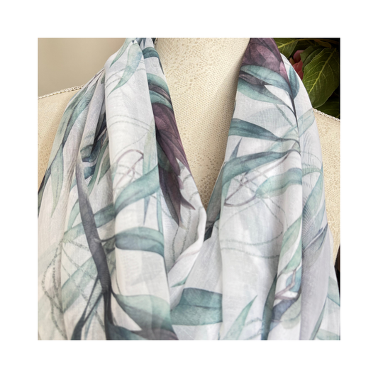 Soft Plum Protea Scarf