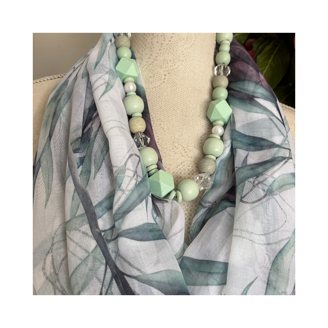 Soft Plum Protea Scarf